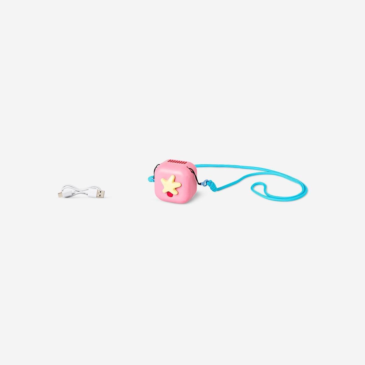 Multicolour Neck Strap Fan