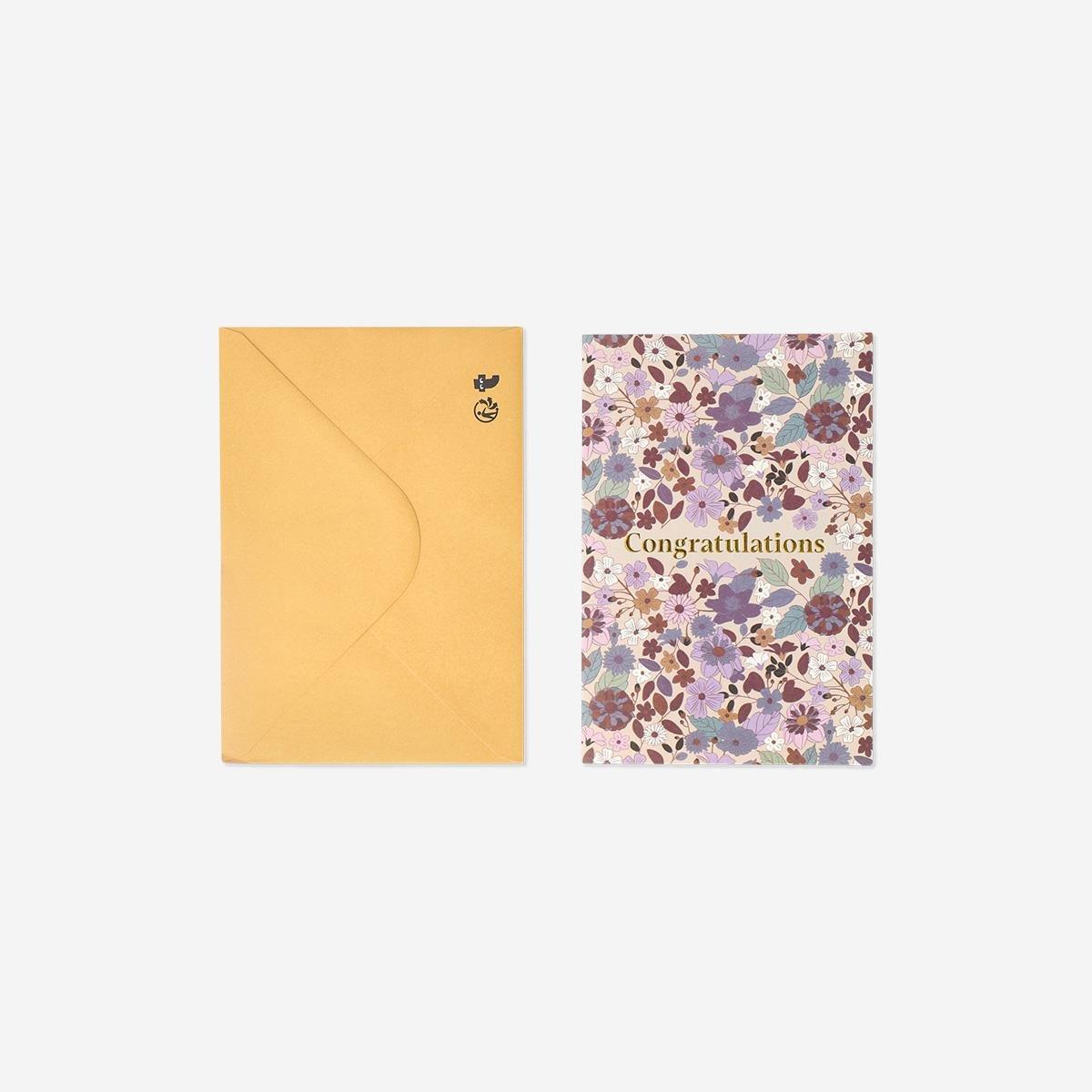 Multicolour Floral Greetings Card