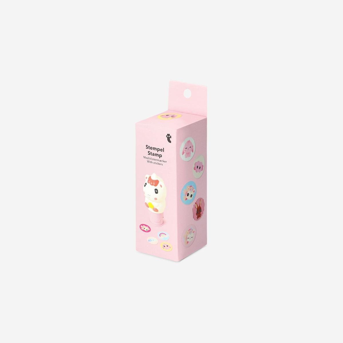 Multicolour Refillable Unicorn Sticker Stamp