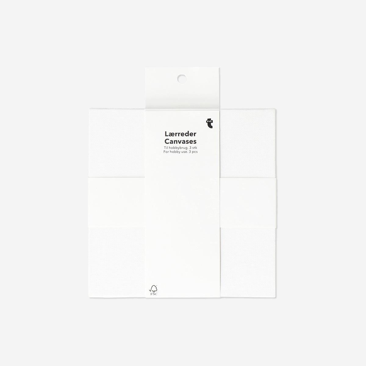 White Hobby Canvases 15X15 - 3 Pcs
