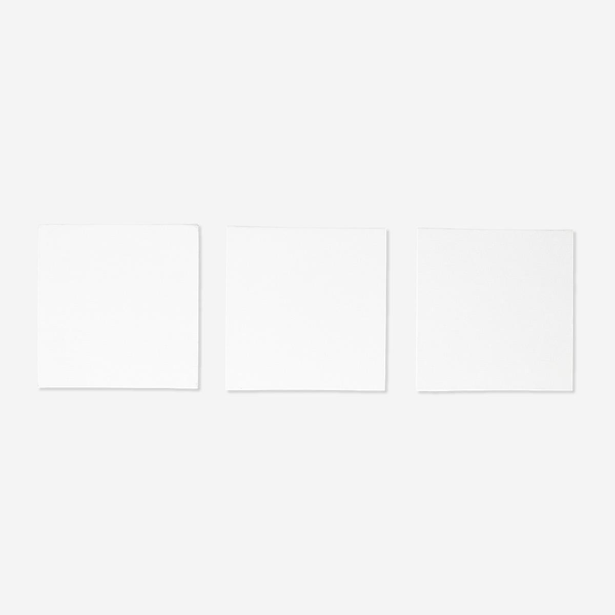 White Hobby Canvases 15X15 - 3 Pcs