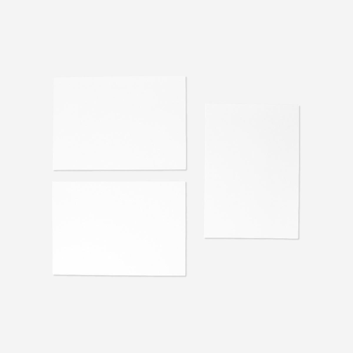 White Hobby Canvases A4 - 3 Pcs
