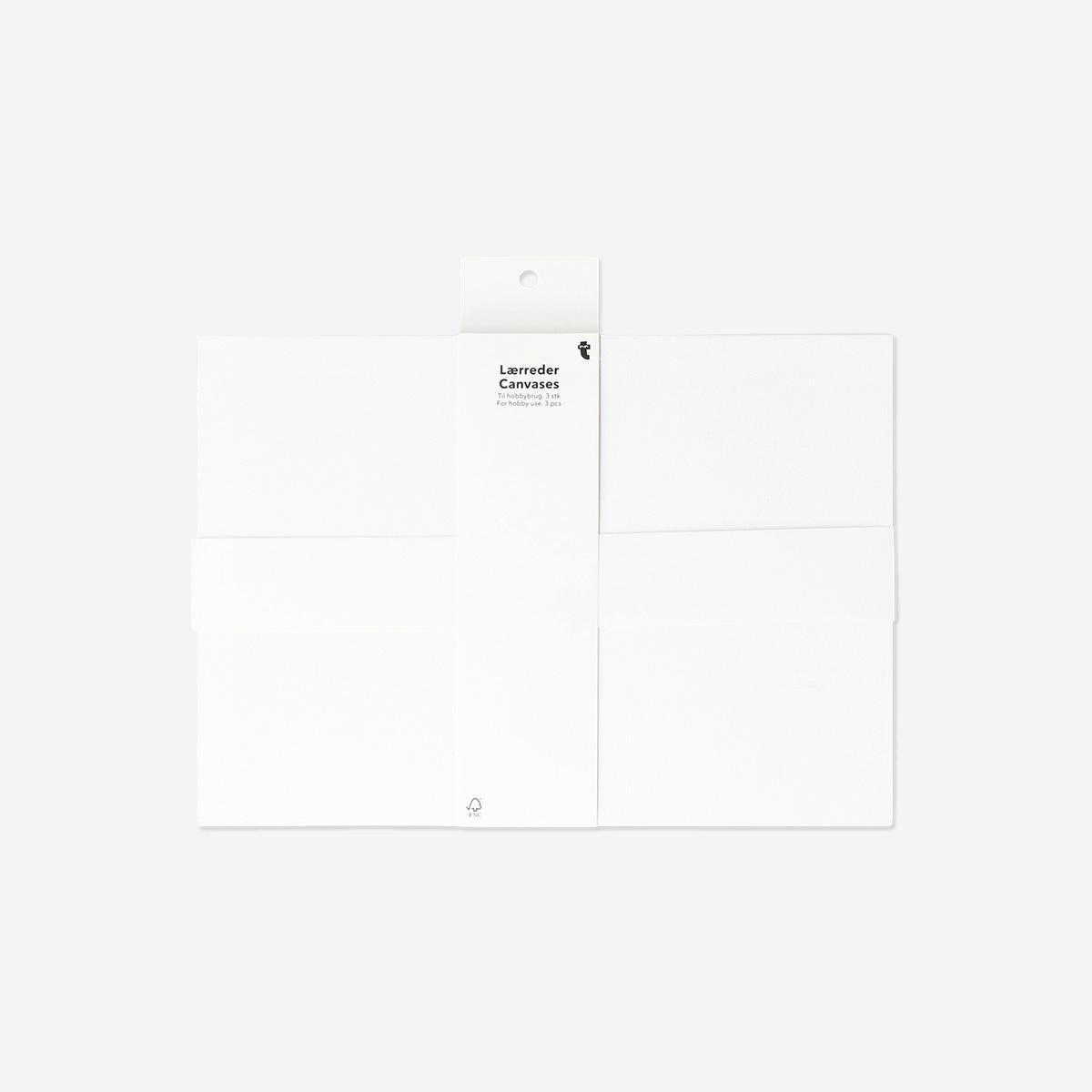 White Hobby Canvases A4 - 3 Pcs