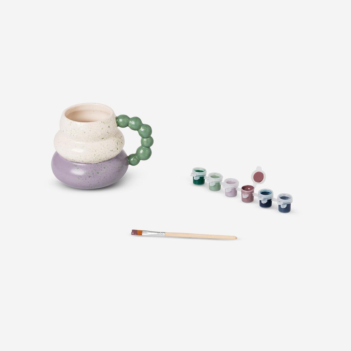 Multicolour Diy Bubble Mug - 400 Ml