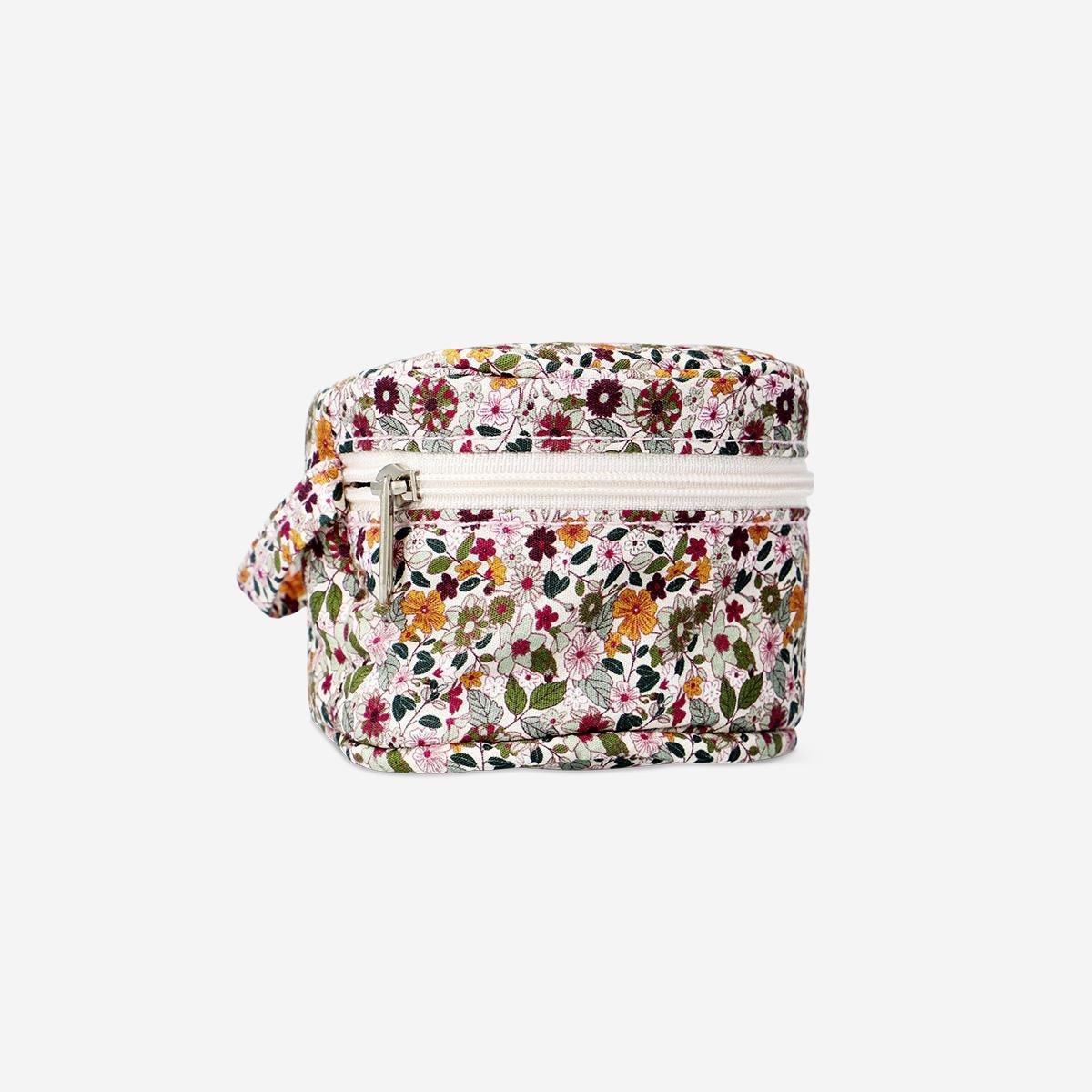 Multicolour Sewing Kit In Floral Bag
