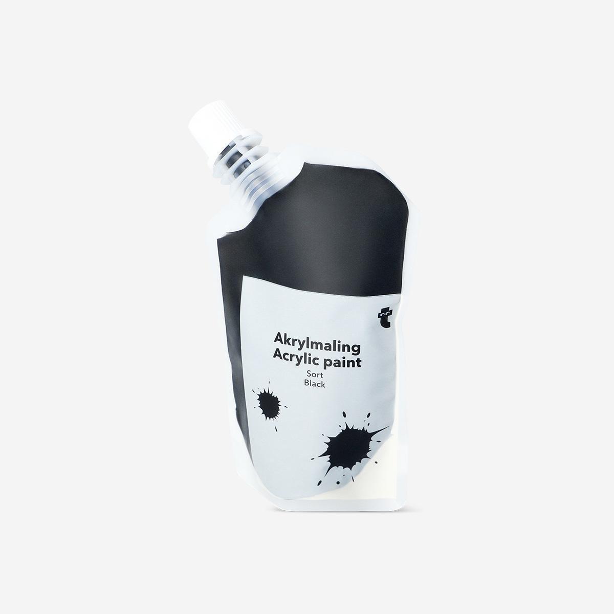 Black Acrylic Paint - 80 Ml