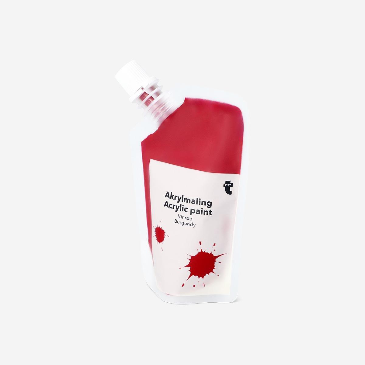 Burgundy Acrylic Paint - 80 Ml