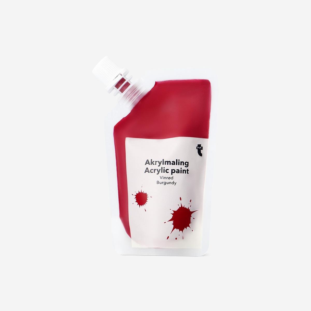 Burgundy Acrylic Paint - 80 Ml