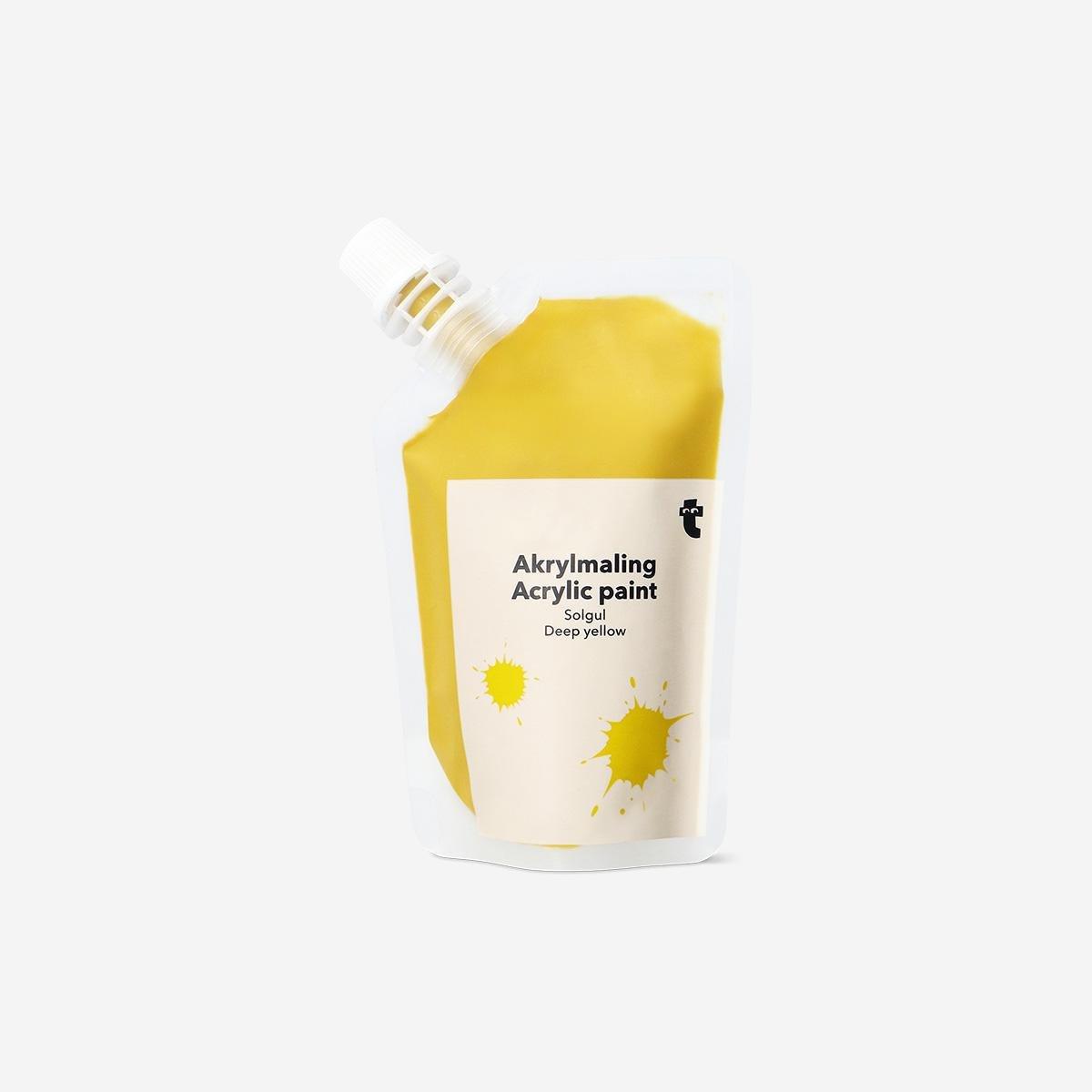 Yellow Acrylic Paint - 80 Ml
