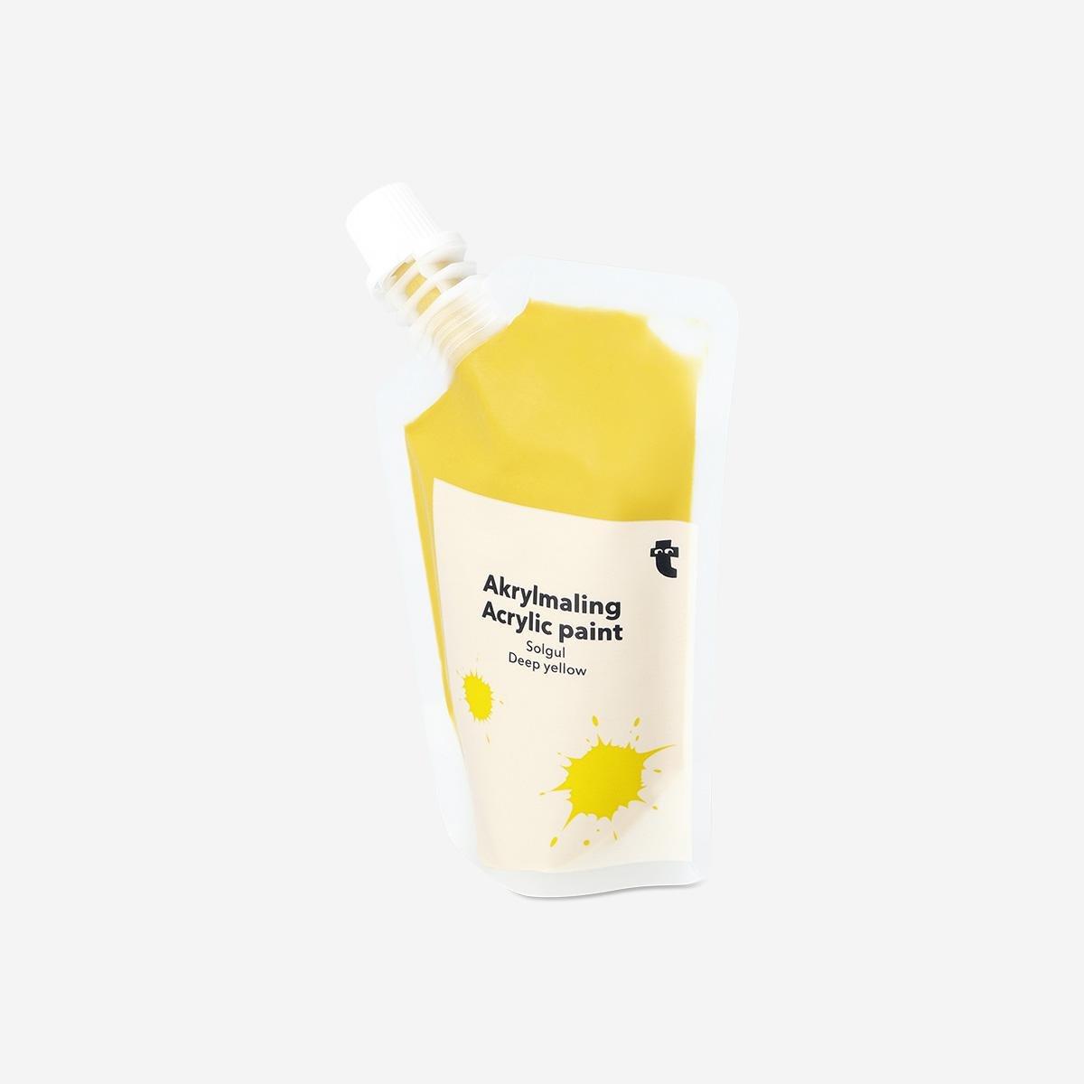 Yellow Acrylic Paint - 80 Ml