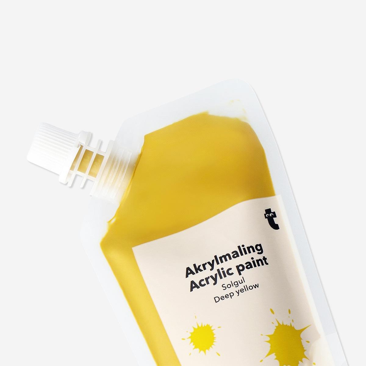 Yellow Acrylic Paint - 80 Ml