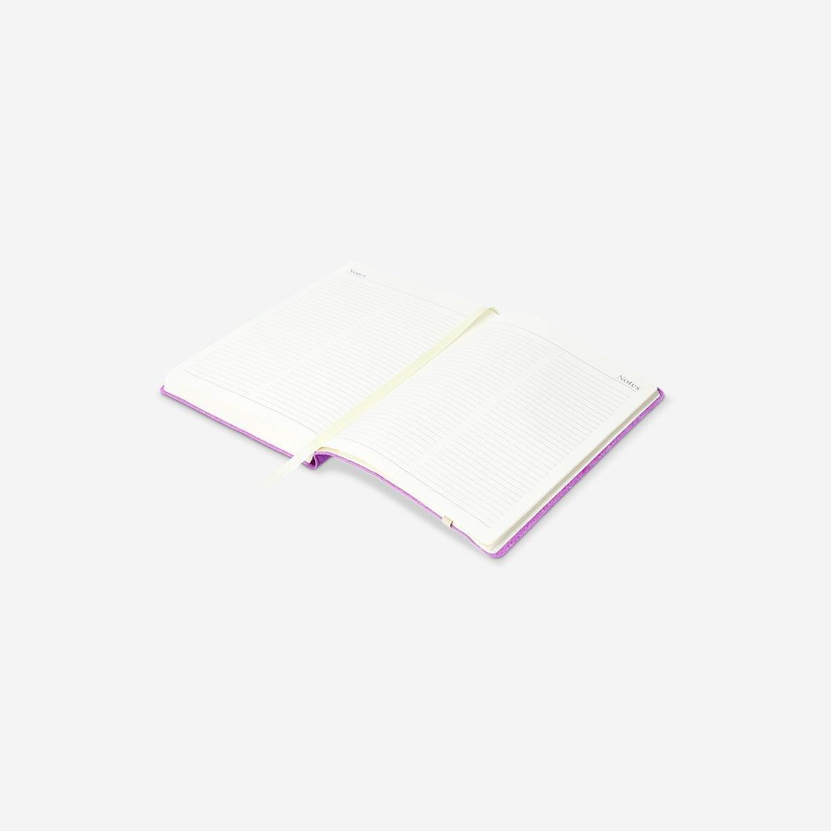 Purple A5 Purple Daily Diary 2026 - English
