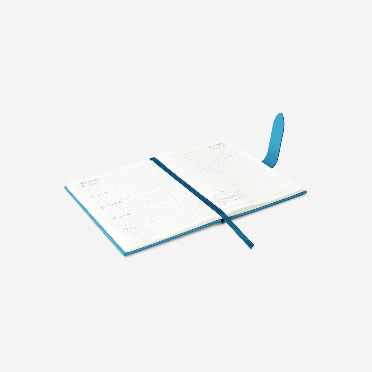 Blue B6 Teal Weekly Diary 2026 - English