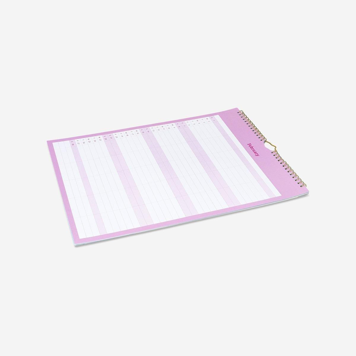 Multicolour Family Planner For Hanging With Stickers - English