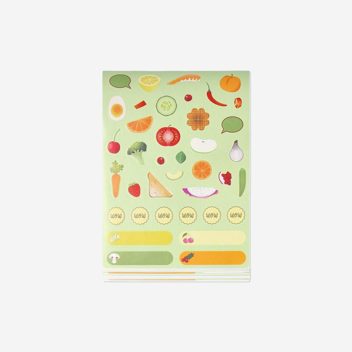 Multicolour Stickers For Meal Planning