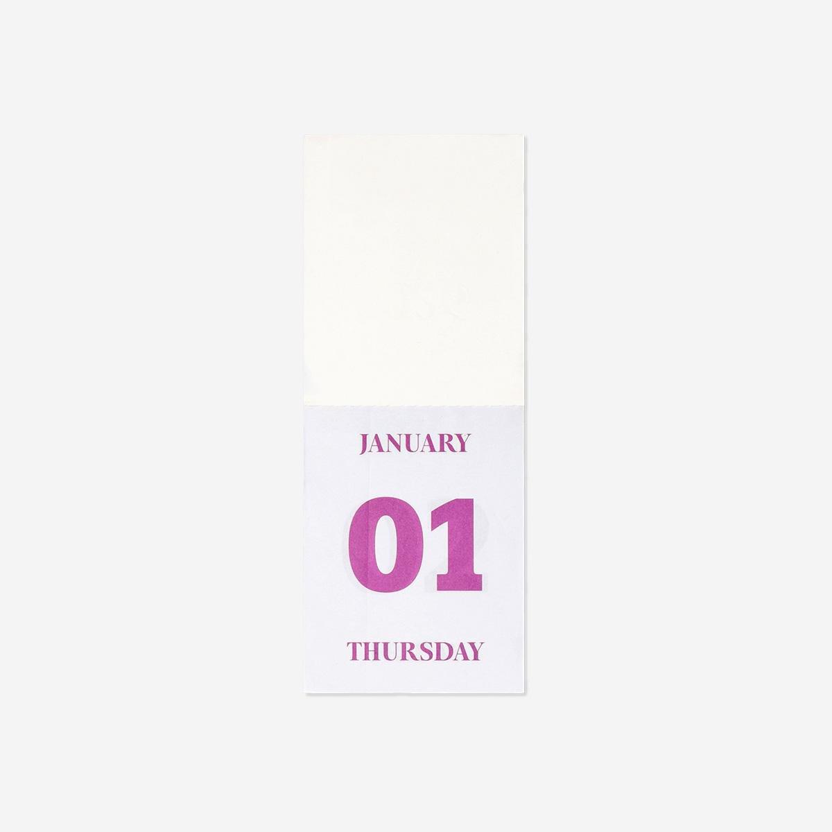Multicolour Floral Desk Calendar 365 Days 2026