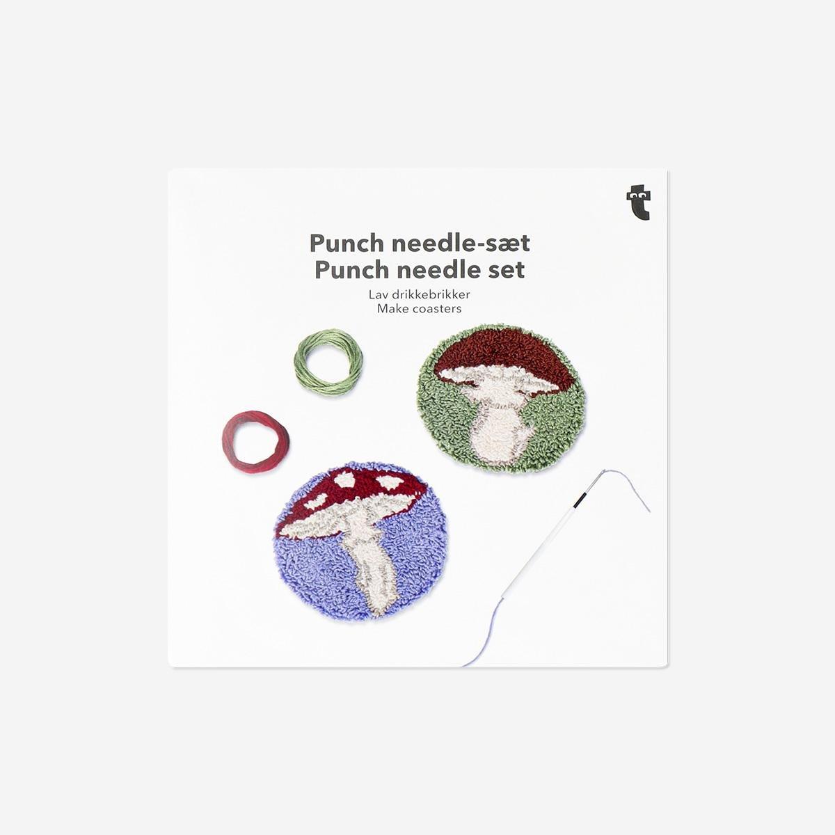 Multicolour Diy Coasters Punch Needle Set
