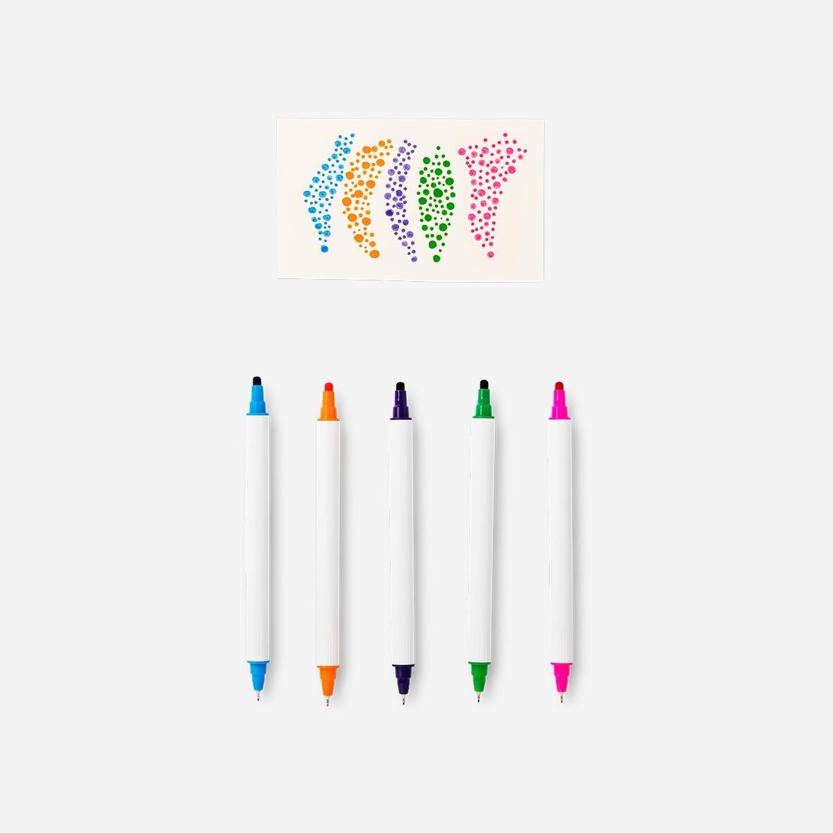 Multicolour Dual-Tip Markers In Box - 12 Pcs