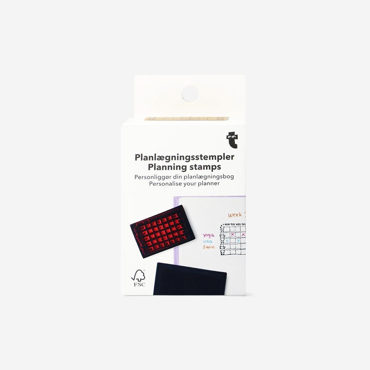 Multicolour Weekly Panda Planning Stamps