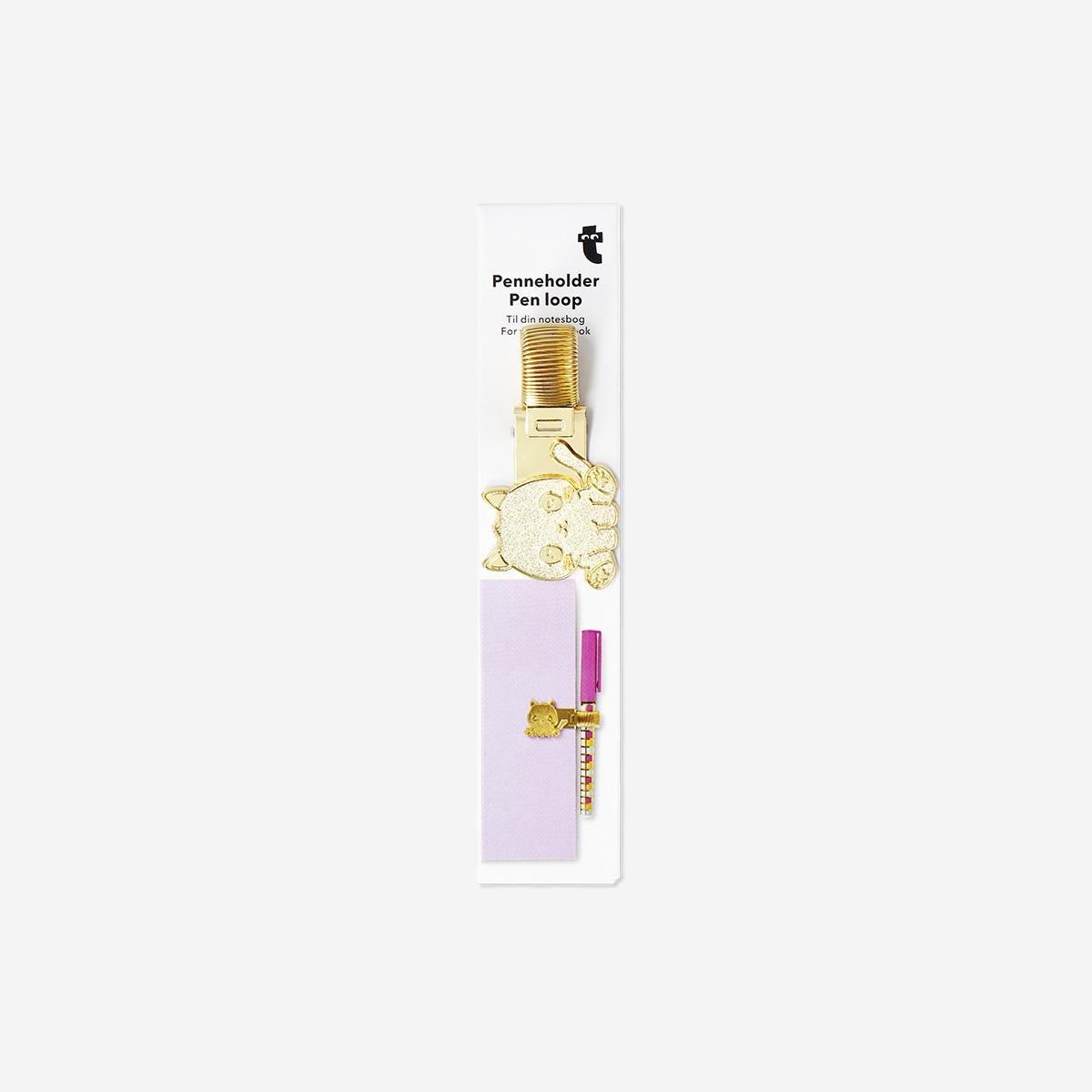 Gold Cat Pen Loop