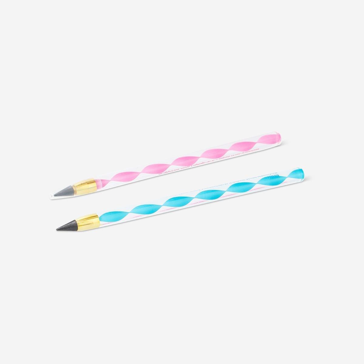 Multicolour Everlasting Pencils - 2 Pcs
