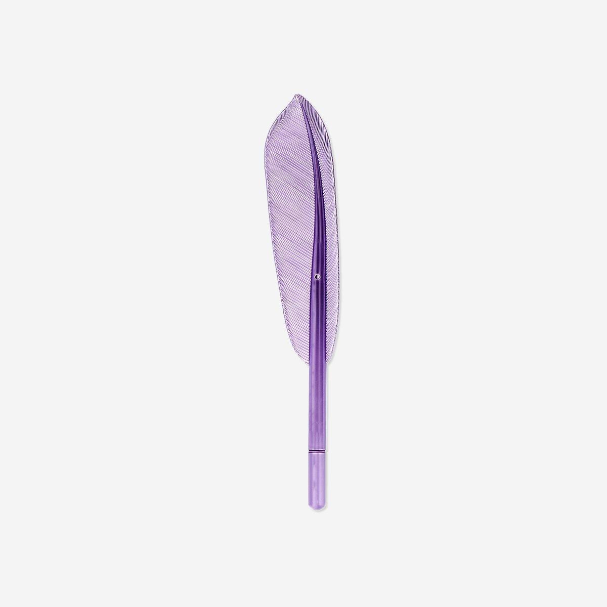 Purple Feather Ballpoint Pen
