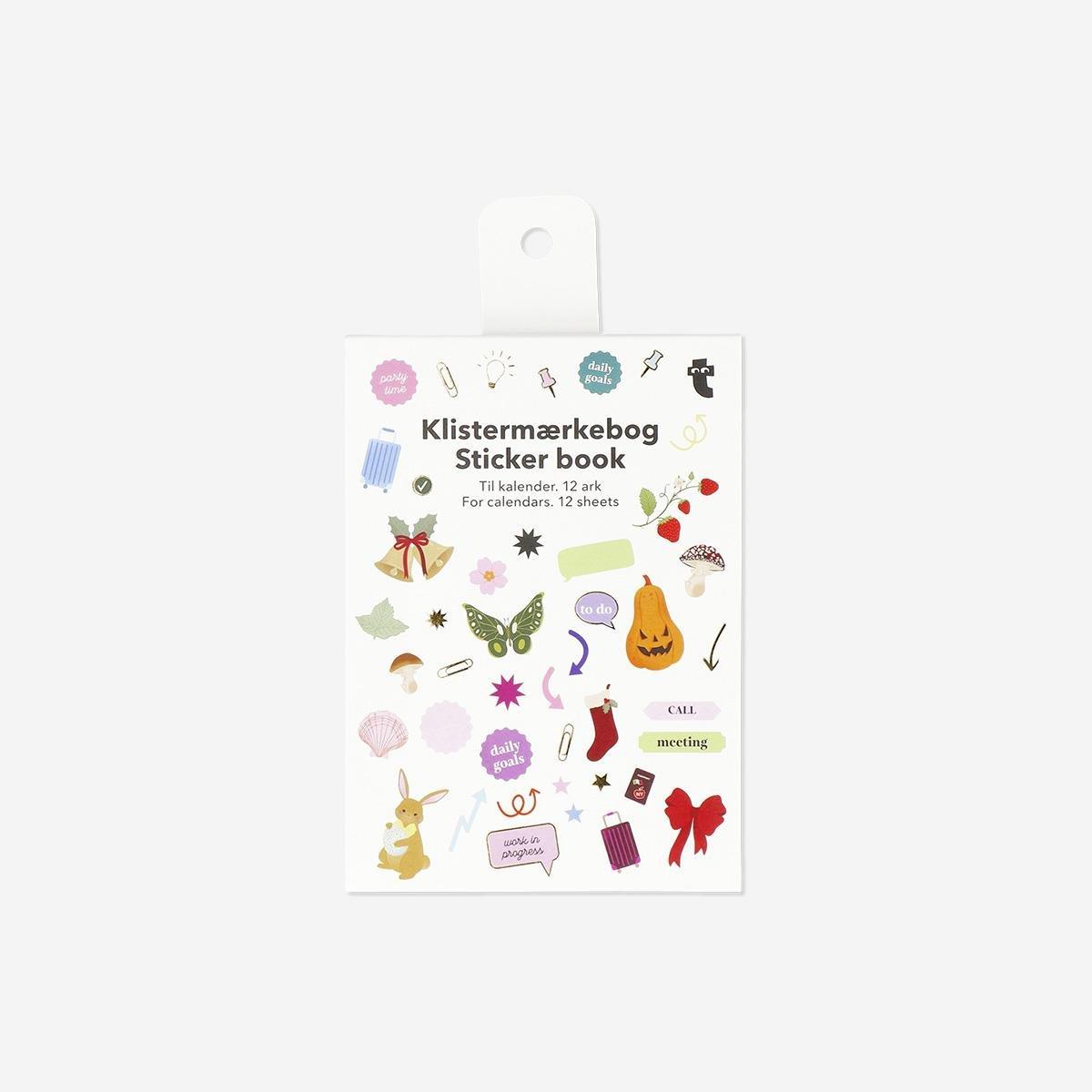 Multicolour Sticker Book For Calendar - English