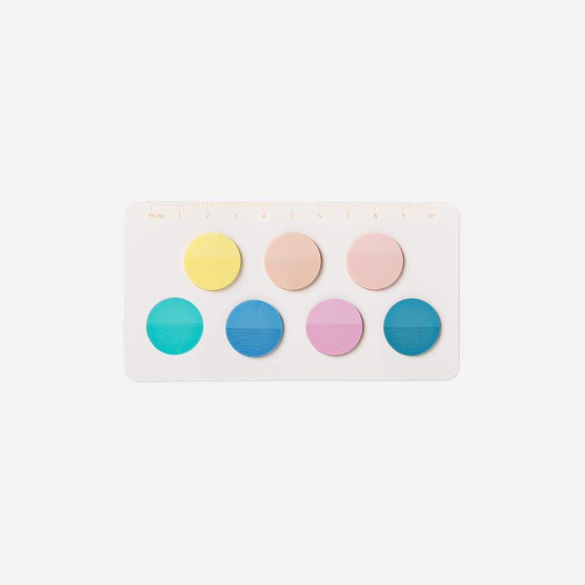 Multicolour Round Transparent Sticky Memos