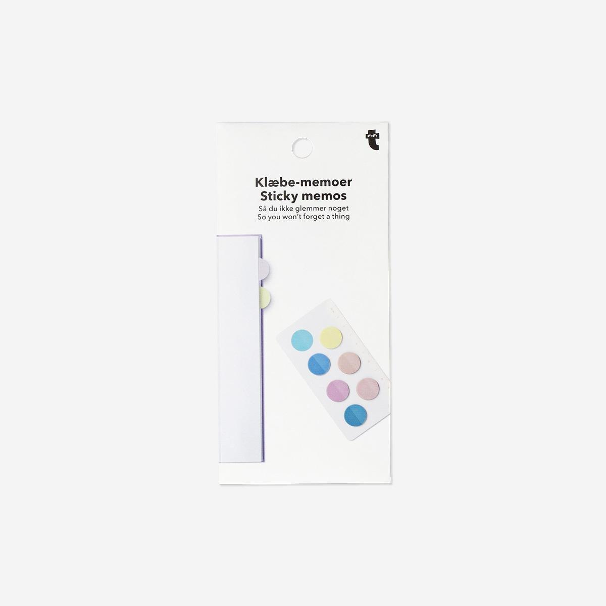 Multicolour Round Transparent Sticky Memos