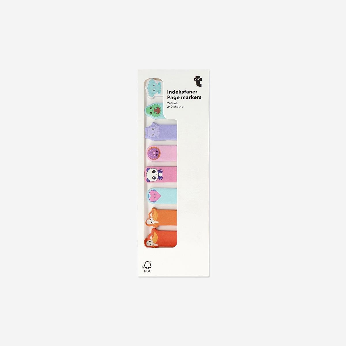 Multicolour Page Markers With Small Icons