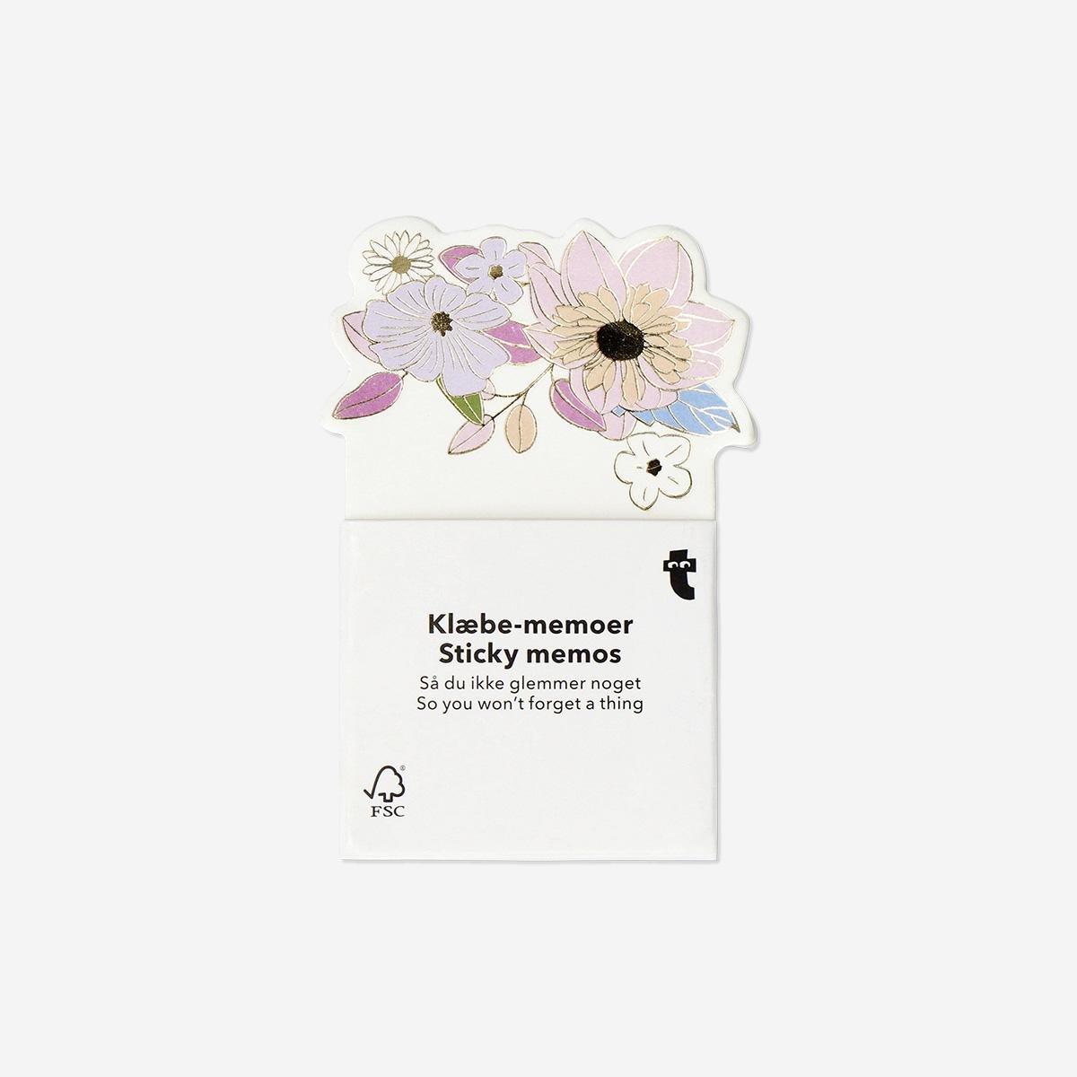 Multicolour Floral Sticky Memos