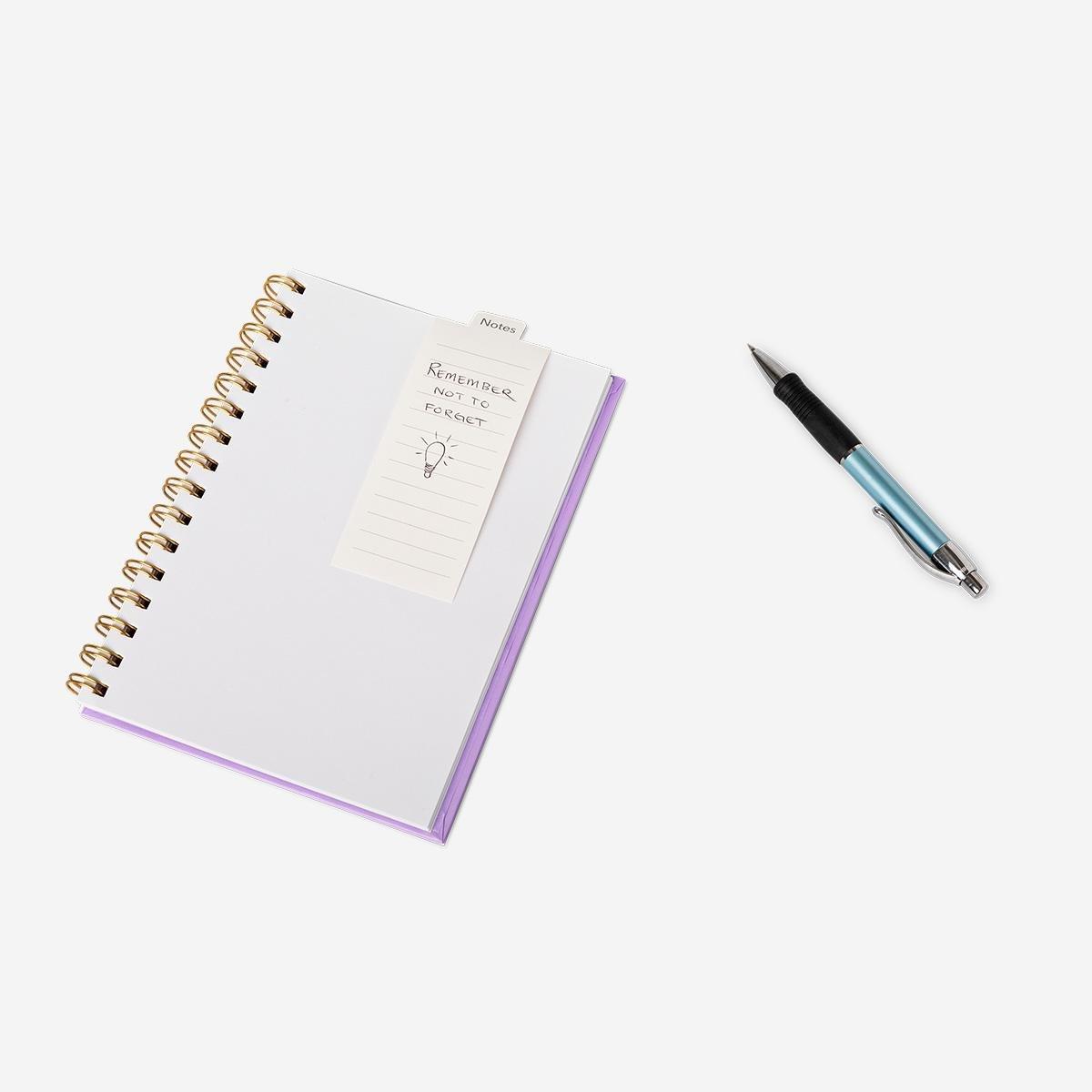 White Paper Note Bookmarks
