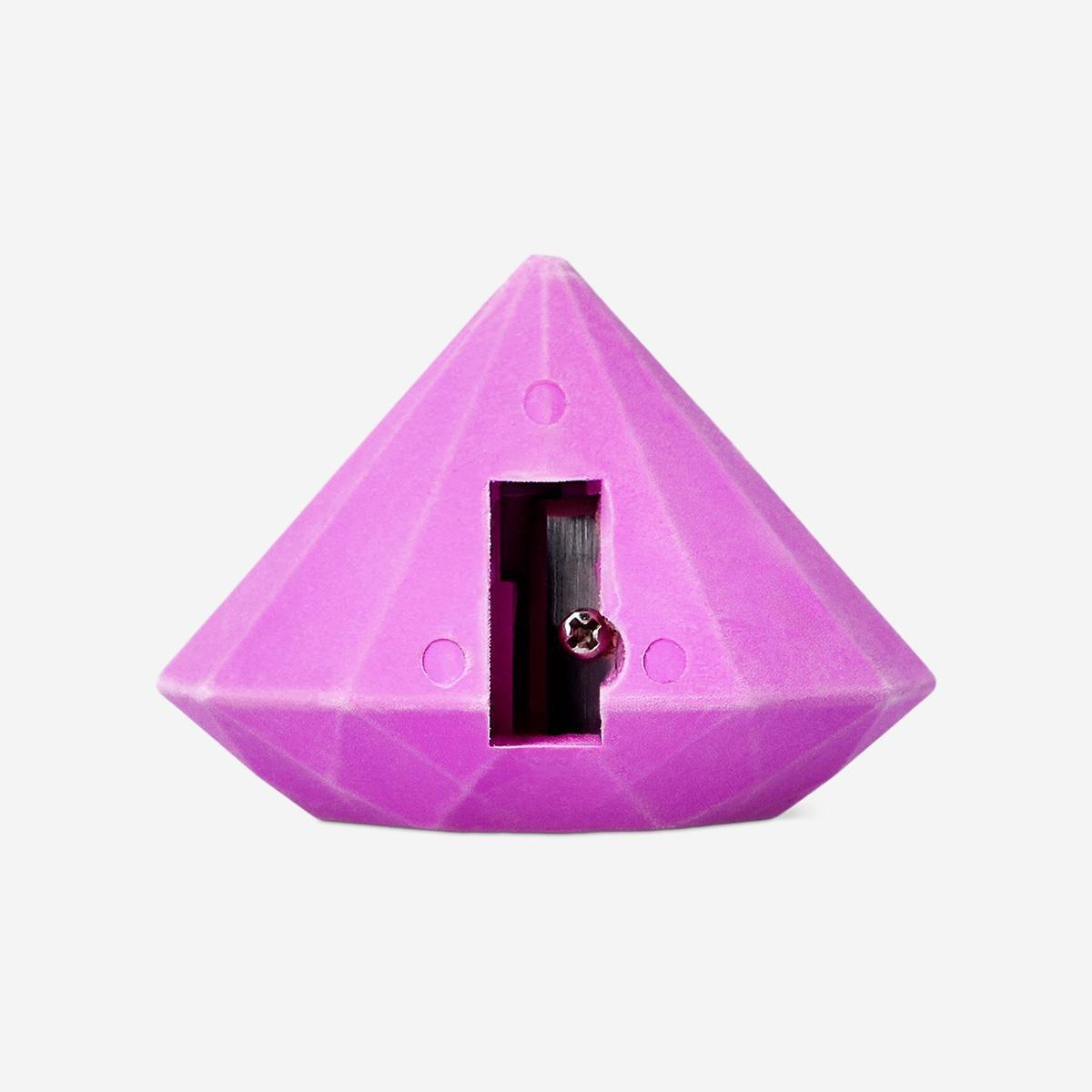 Pink Diamond Eraser With Pencil Sharpener