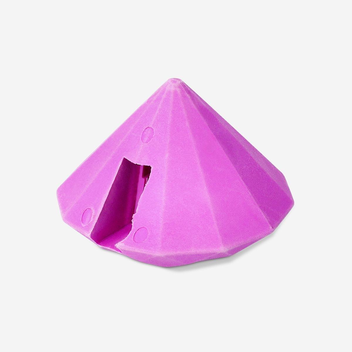 Pink Diamond Eraser With Pencil Sharpener