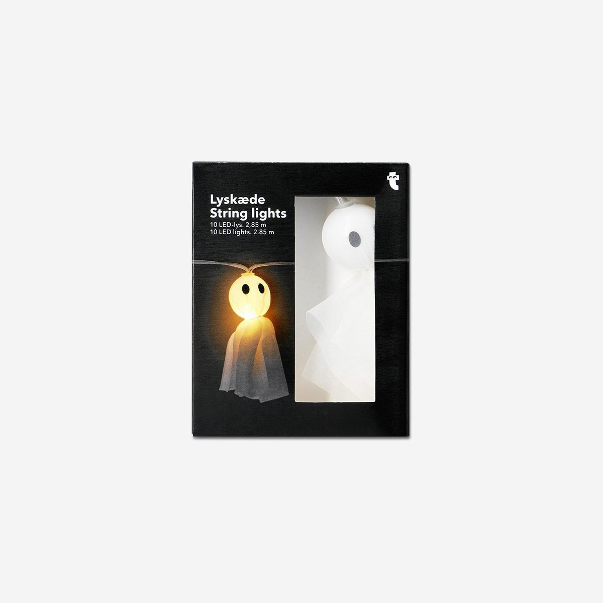 White Tulle Ghosts String Lights - 10 Pcs