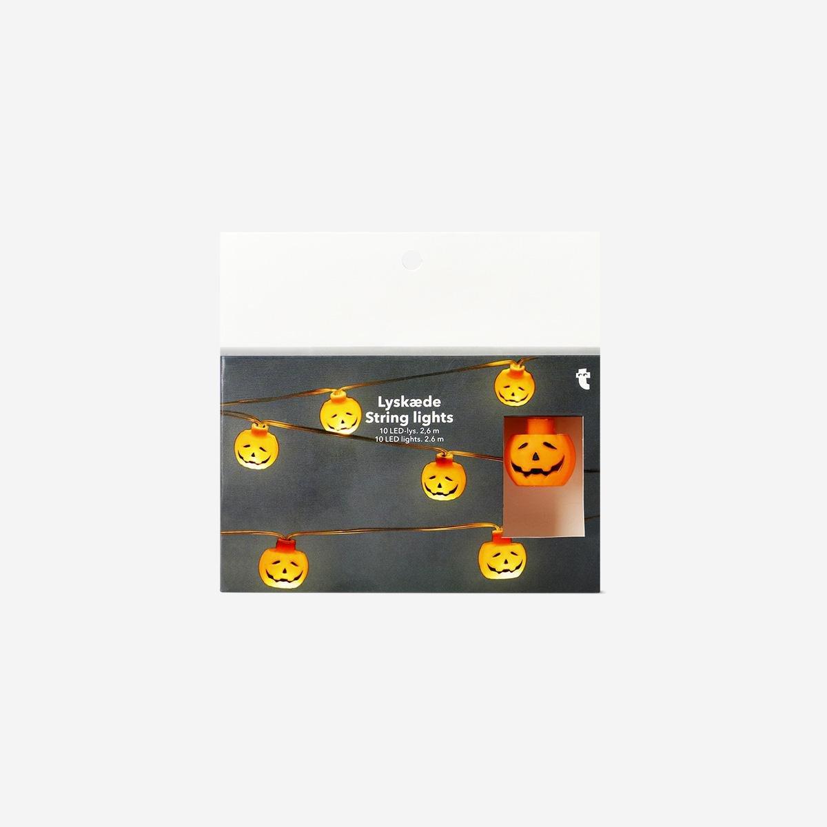 Orange Pumpkins String Lights - 260 Cm