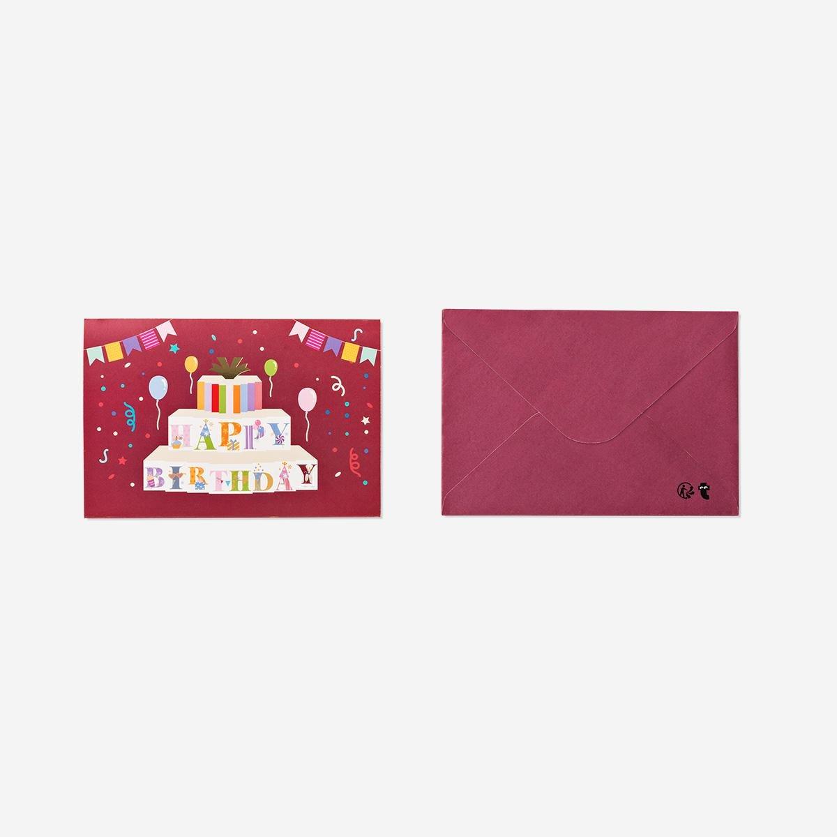 Multicolour Pop Up Birthday Card