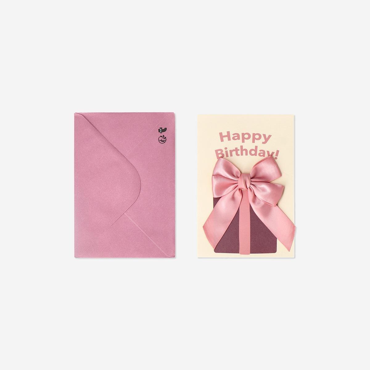 Multicolour Birthday Card With Velvet Gift