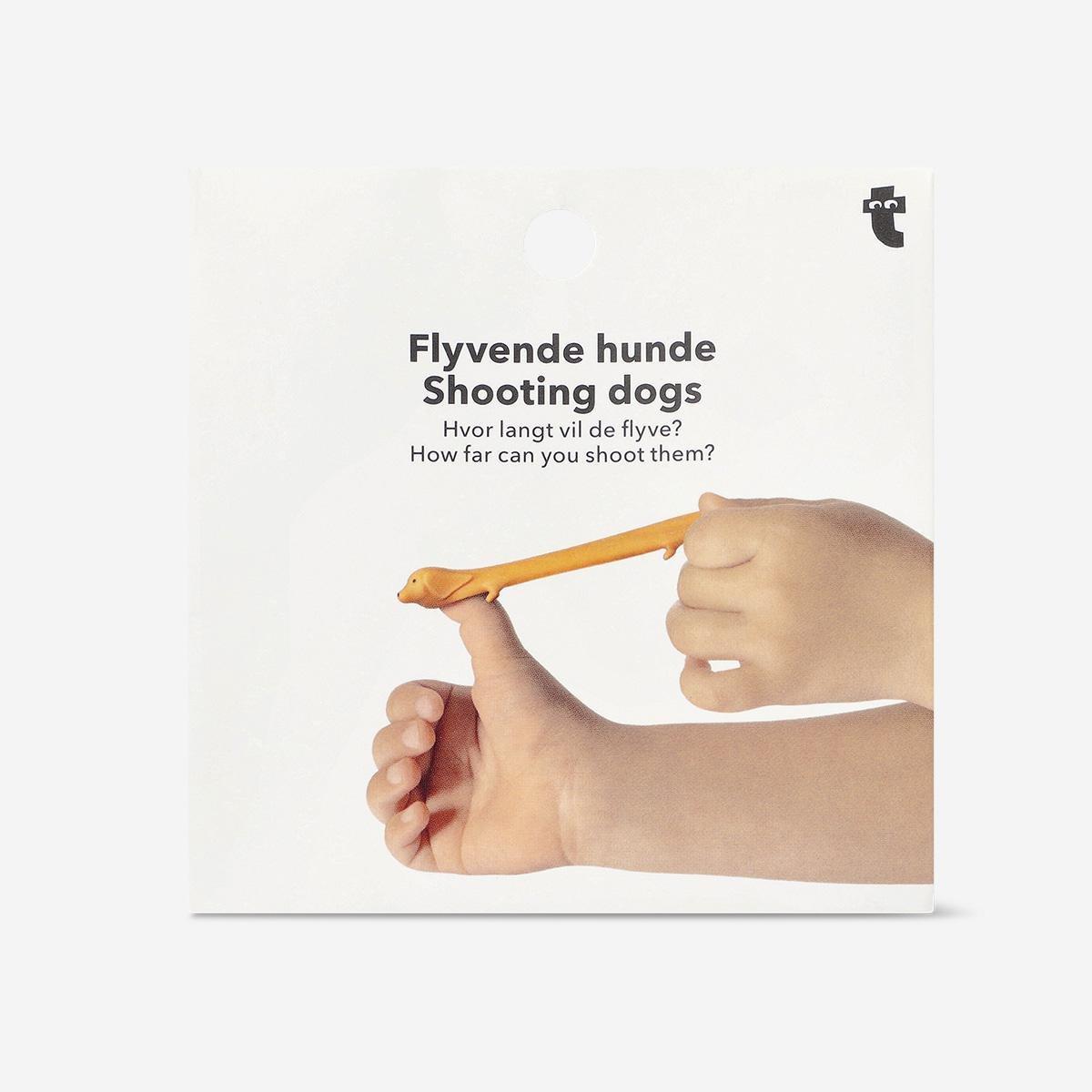 Brown Shooting Toy Dog 2 Pcs