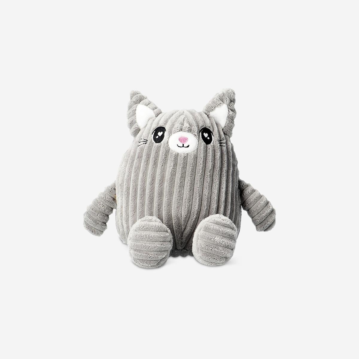 Grey Plush Toy - Corduroy Cat