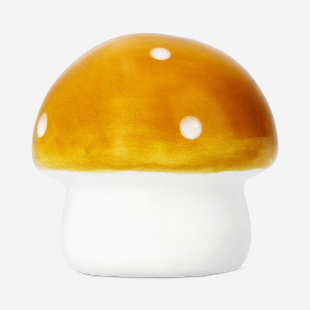 Multicolour Decorative Yellow Mushroom - 4 Cm