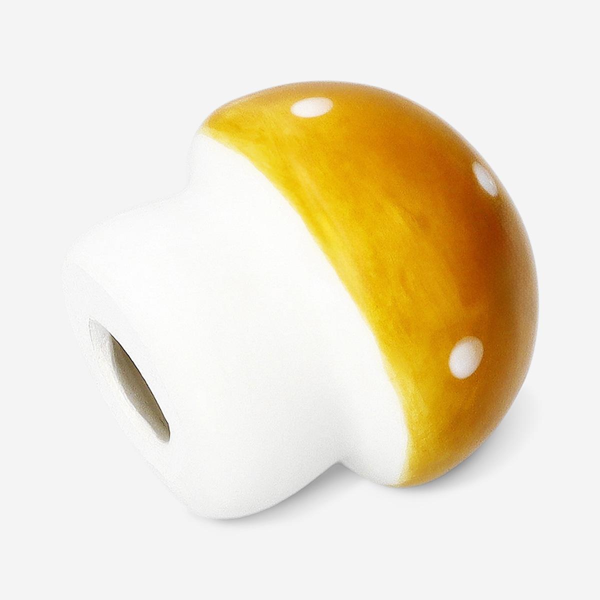 Multicolour Decorative Yellow Mushroom - 4 Cm