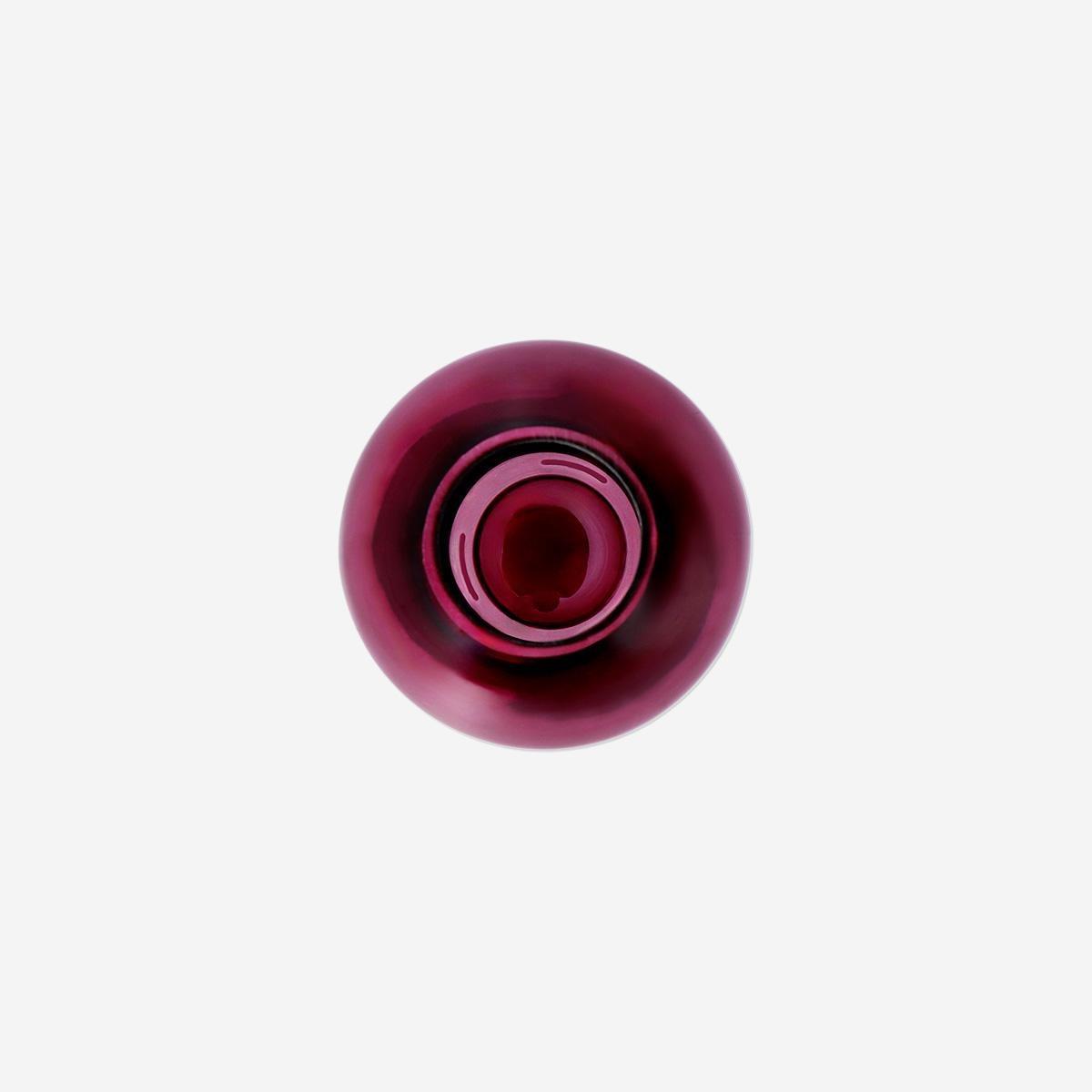 Pink Burgundy Mushroom Glass Vase - 17 Cm