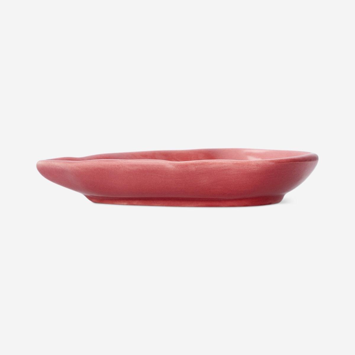 Pink Leaf Trinket Tray - 13 Cm