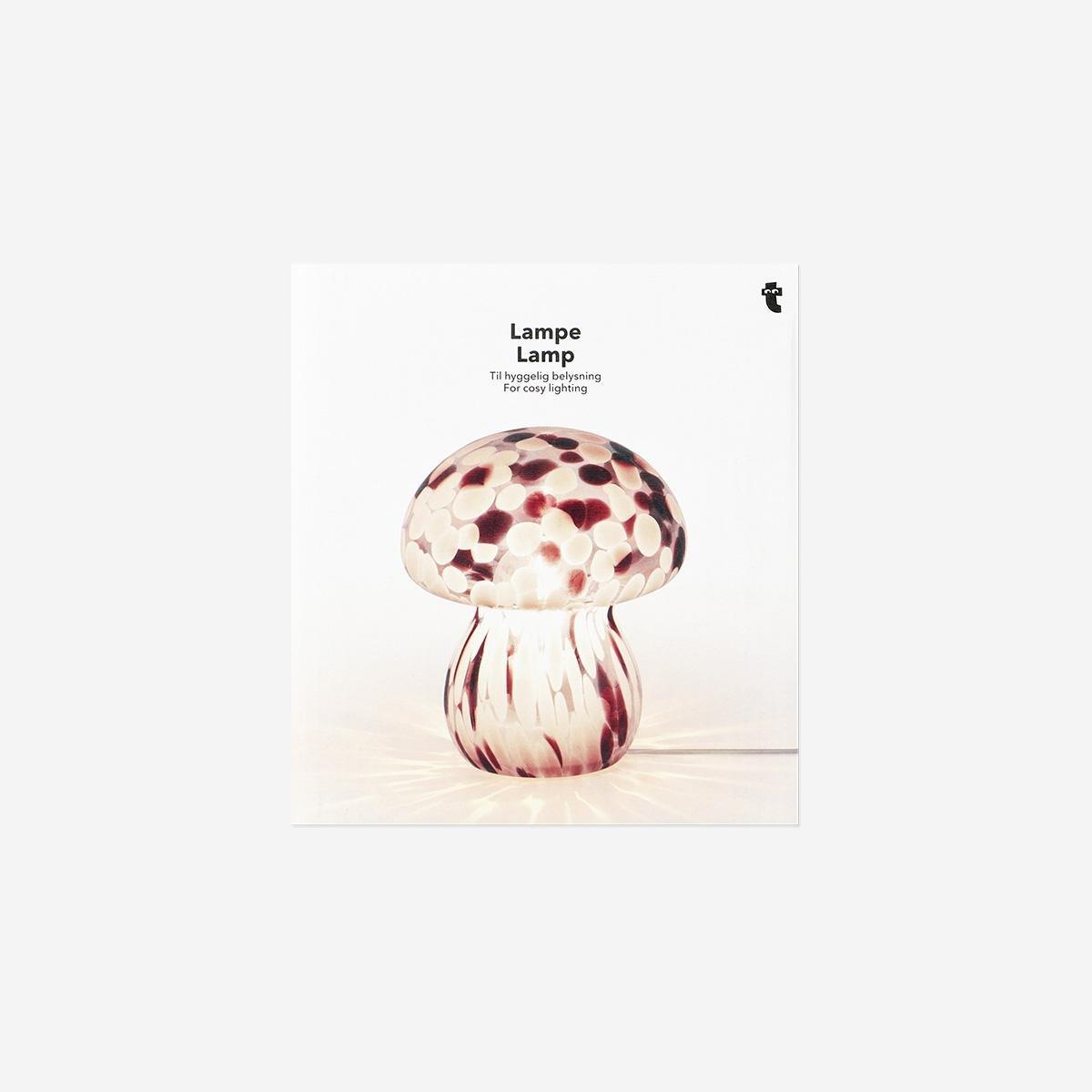 Multicolour Cosy Lamp - Glass Mushroom