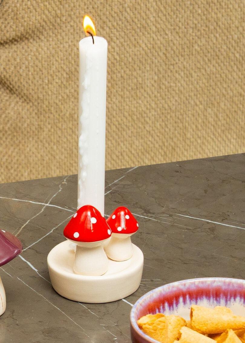 Multicolour Mushroom Candle Holder