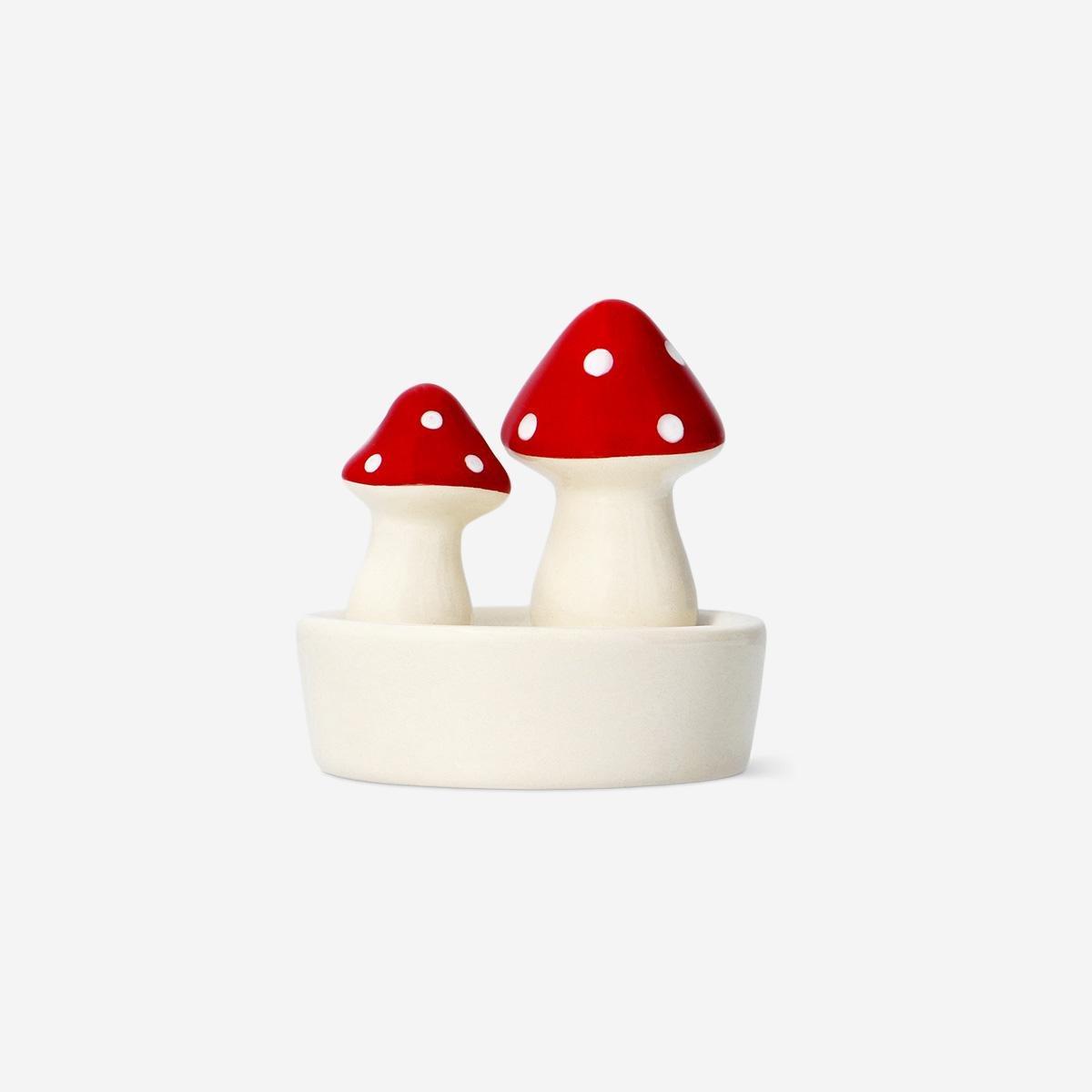 Multicolour Mushroom Candle Holder