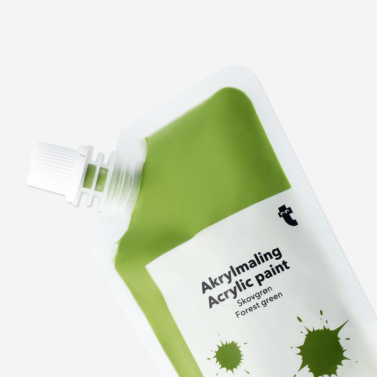 Green Forest Green Acrylic Paint - 80 Ml