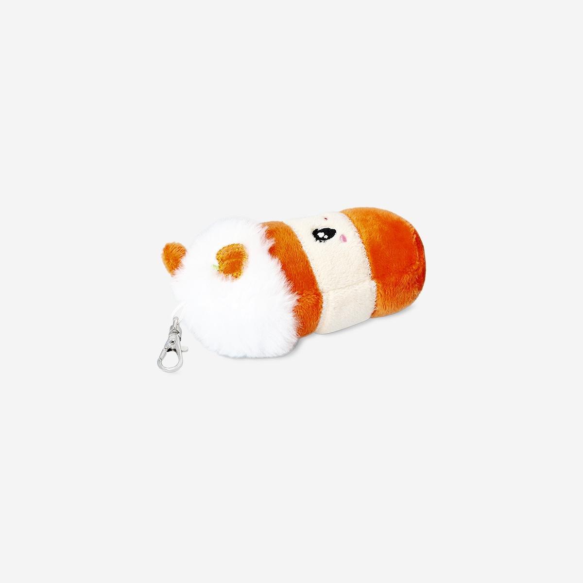 Orange Key Ring - Plush Pumpkin Spice Latte