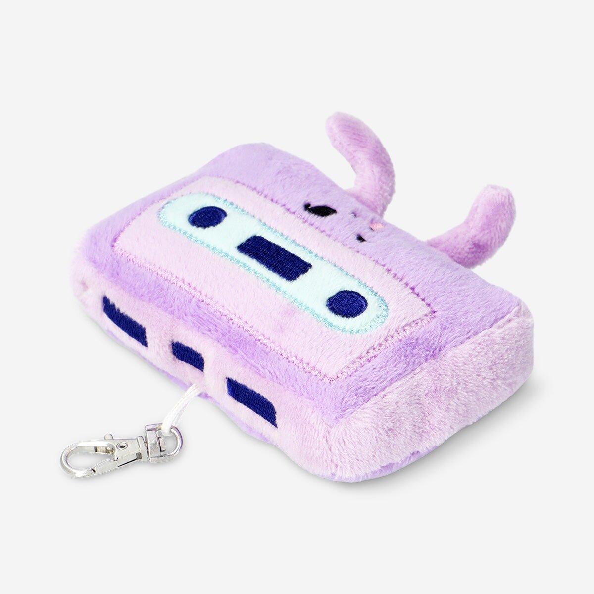 Purple Soft Toy - Cassette With Key Ring